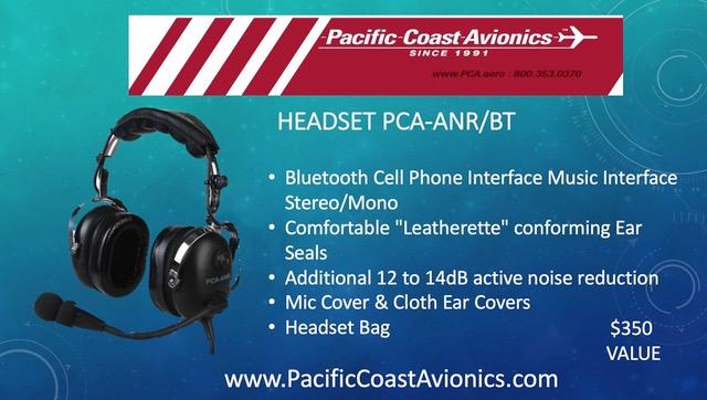 Aviation ANR Bluetooth headset with boom microphone