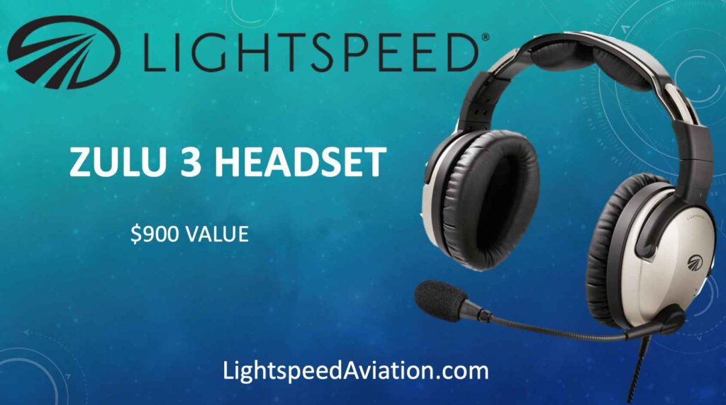 Lightspeed Zulu 3 aviation headset.