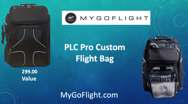 An add of mygoflight plc pro custom flight bag